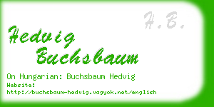 hedvig buchsbaum business card
